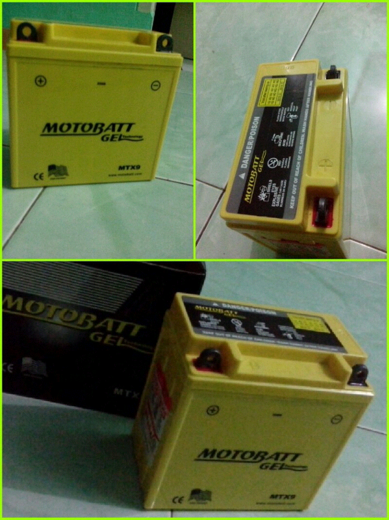 wts aki motobatt 9A u/ pulsar,thunder,dll n kabel busi splitfire 8.8mm w/ ground