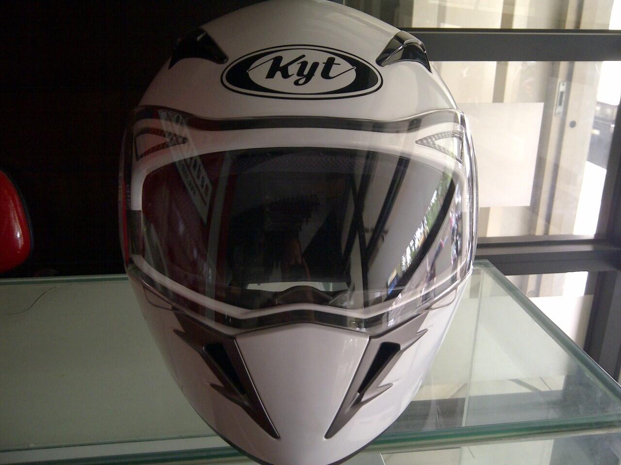 jual helm kyt venom putih mulus bandung