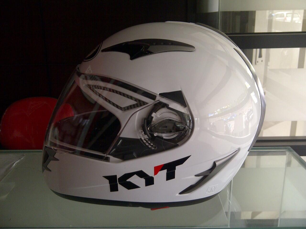jual helm kyt venom putih mulus bandung