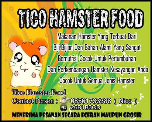 pakan hamster / makanan hamster murah / hamster food ( + bonus minyak ikan )