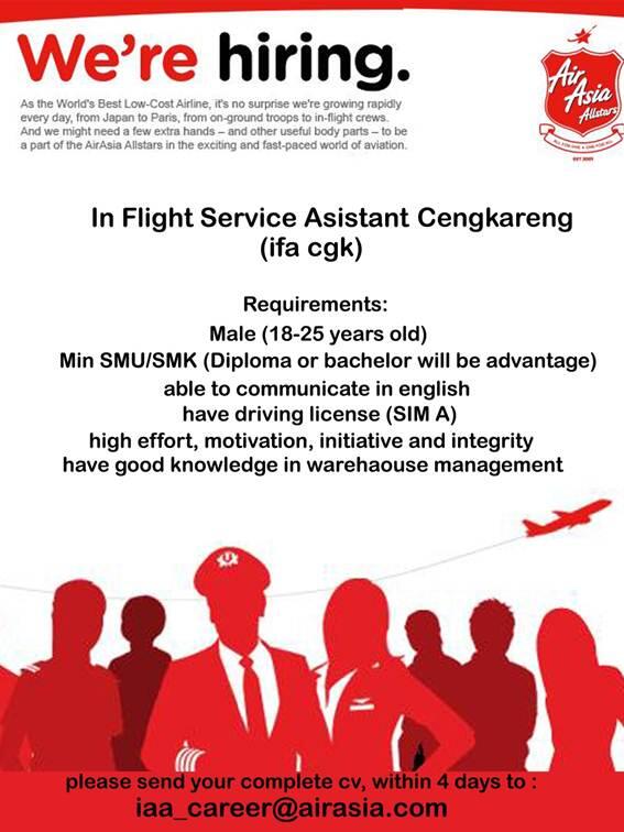 IFS Store Admin Vacancy for Cengkareng (IFS ADMIN) Airasia