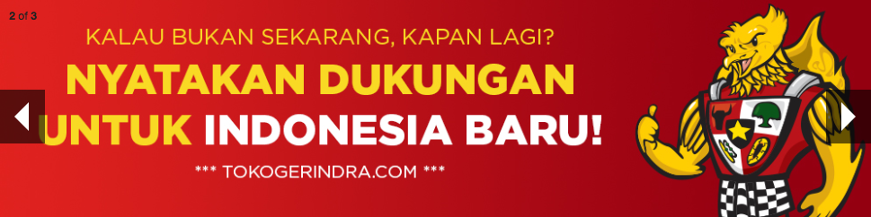 Kaos perjuangan GERINDRA TokoGerindra.com