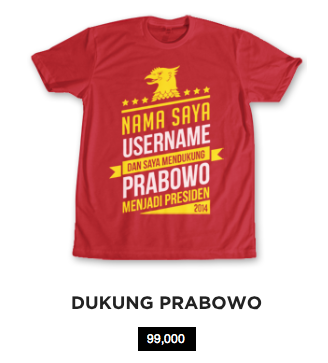 Kaos perjuangan GERINDRA TokoGerindra.com