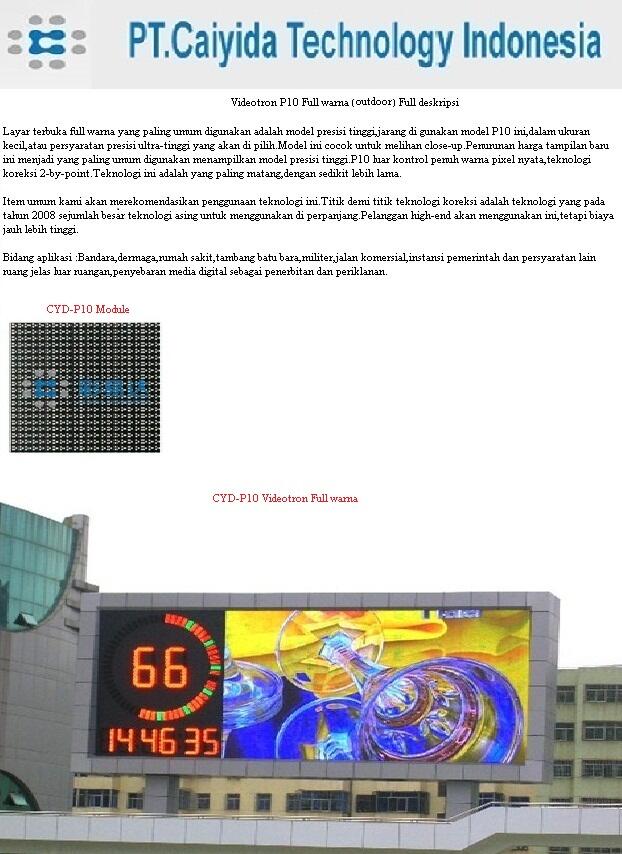 Running text / Videotron / Led screen / Media Screen / Moving sign / Display LED