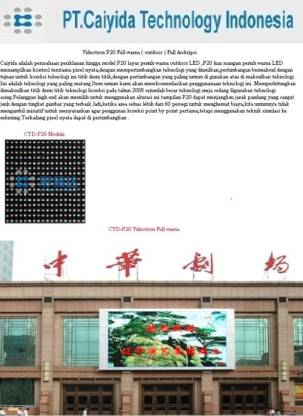 Running text / Videotron / Led screen / Media Screen / Moving sign / Display LED