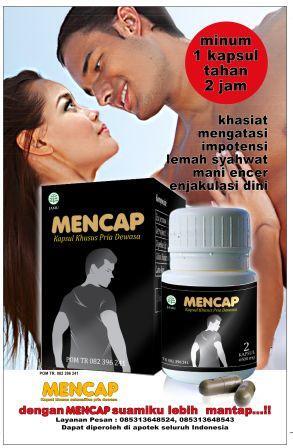 Mencap, kapsul herbal khusus pria dewasa