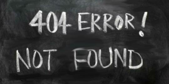 Arti dari kode '404 Page Not Found' yang Anda temukan di internet