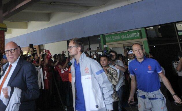 pemain belanda sudah tiba di Jakarta, (pict)