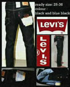 celana levis , nudie,wrangler dan ZARRA PANT juga jaket jeans LEVIS paling murah