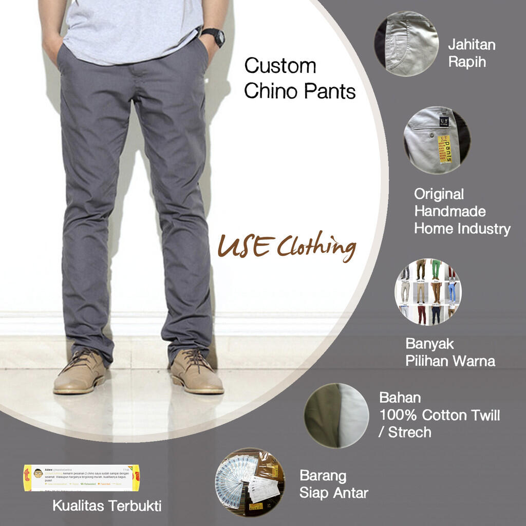 Custom Chino Pants & Short Pants Original Handmade Home Industry by UseClothing