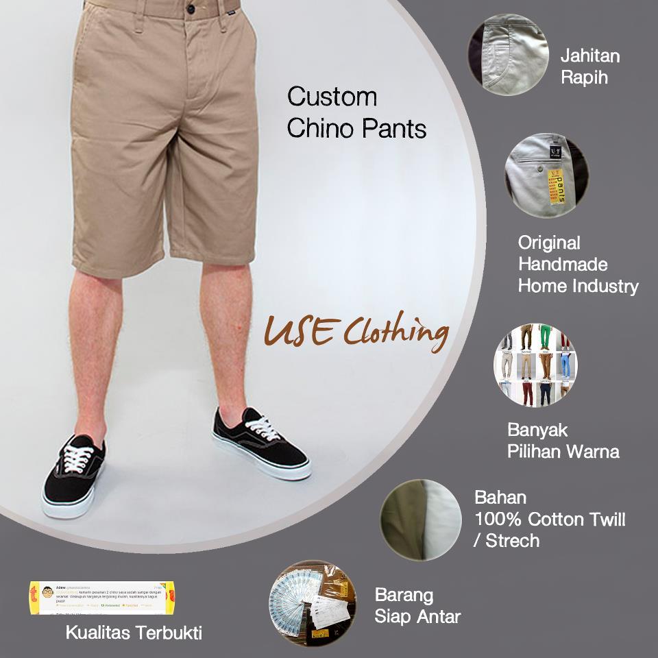 Custom Chino Pants & Short Pants Original Handmade Home Industry by UseClothing