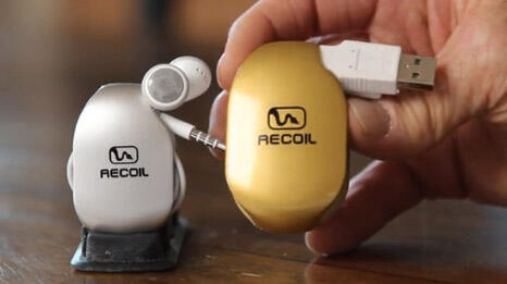 Recoil Winders: penggulung kabel earphone dan USB otomatis