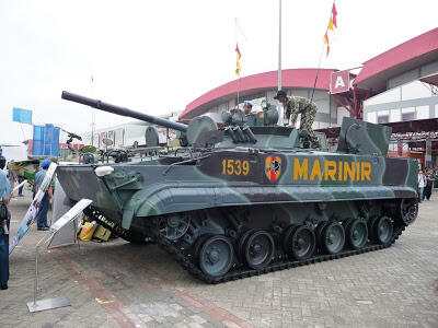 37 tank Rusia segera perkuat Marinir TNI AL