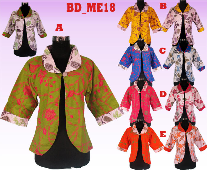 Bolero Bolak Balik bermotif Kancing Tengah khas Jogja