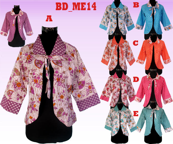 Bolero Bolak Balik bermotif Pita Tengah khas Jogja