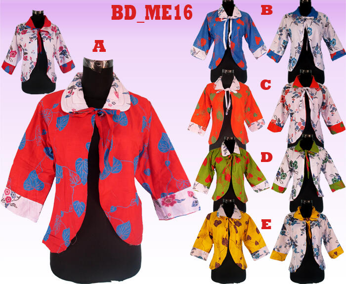 Bolero Bolak Balik bermotif Pita Tengah khas Jogja