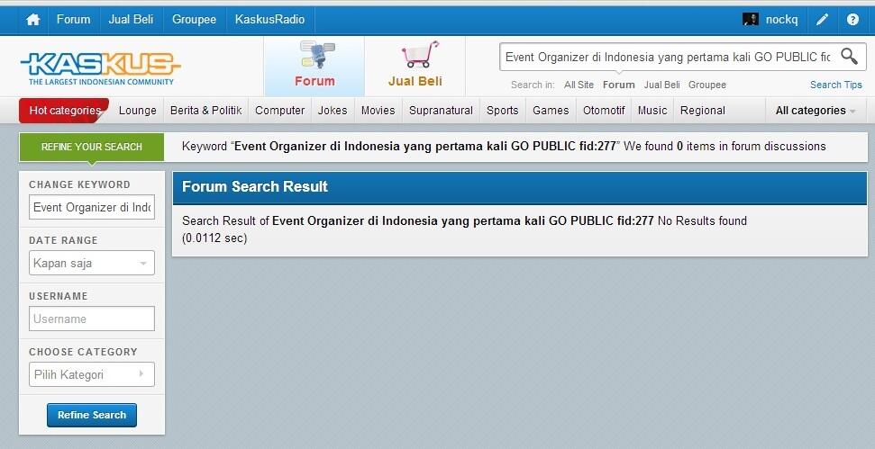 Event Organizer di Indonesia yang pertama kali GO PUBLIC