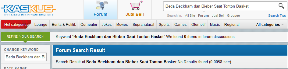 &#91;WOW&#93; Beda Beckham dan Bieber Saat Tonton Basket