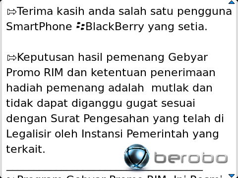 MODUS PENIPUAN BARU DAN CANGGIH VIA BLACKBERRY