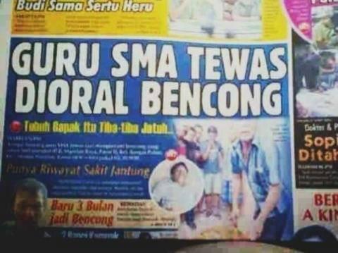 Guru SMA tewas di karoke burungnya