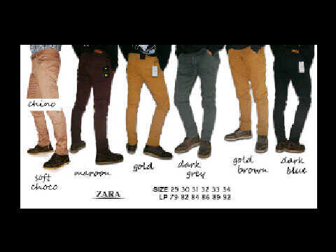 Chino zara , Jeans Nudie, cheap monday,ksubi dll gan.. murah gaya keren