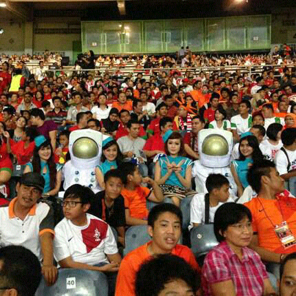 Gila! Ada Astronot di Pertandingan Indonesia vs. Belanda