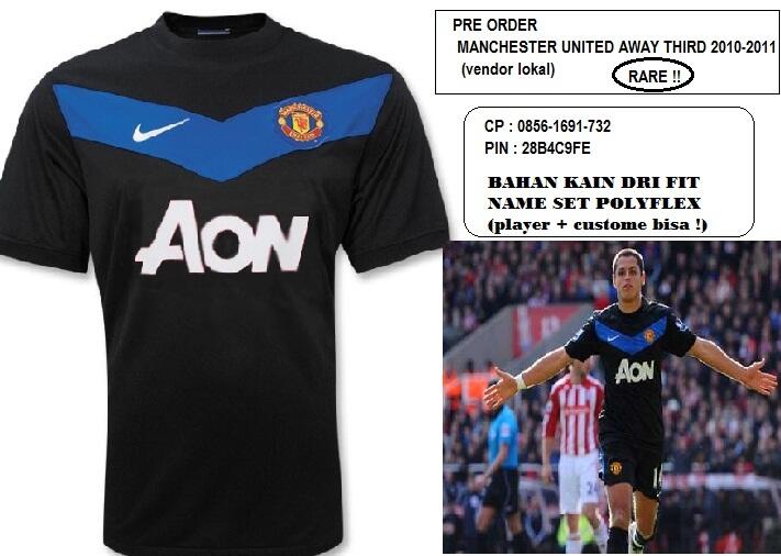 PRE ORDER JERSEY AWAY THIRD MAN UTD 2010-2011 (Vendor Lokal)