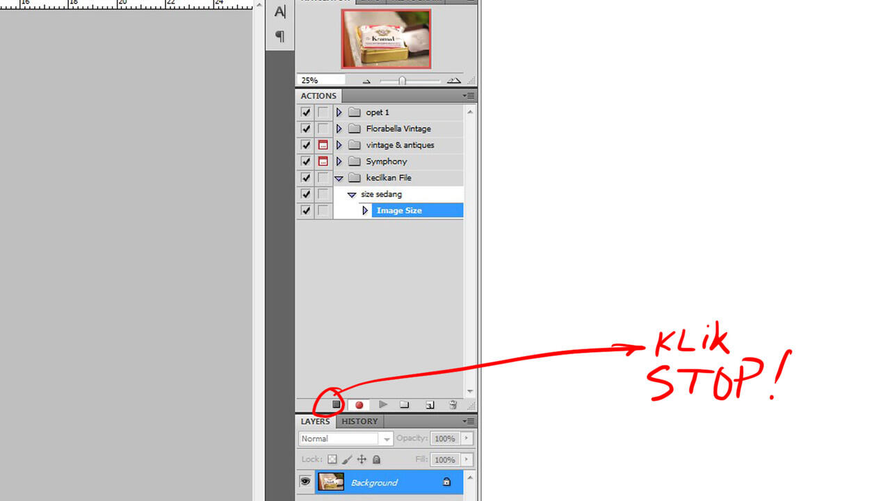 Yang belum paham bikin action di photoshop masuk sini gan.... !