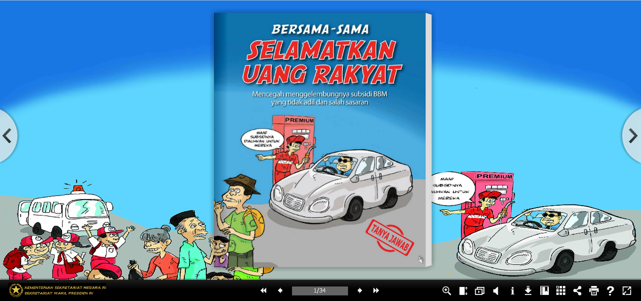 Komik BBM &quot;Bersama-sama Selamatkan Uang Rakyat&quot; versi tanya jawab