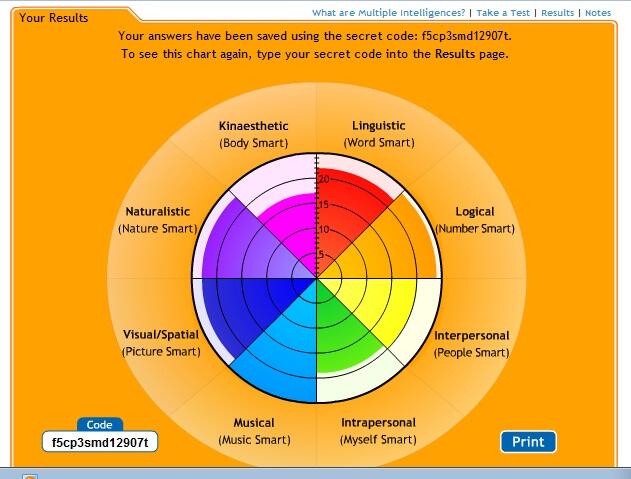 Multiple intelligence test