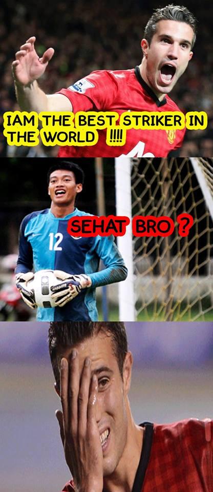 &#91;Footy Jokes &#93; Ketika RVP vs Kurnia Mega