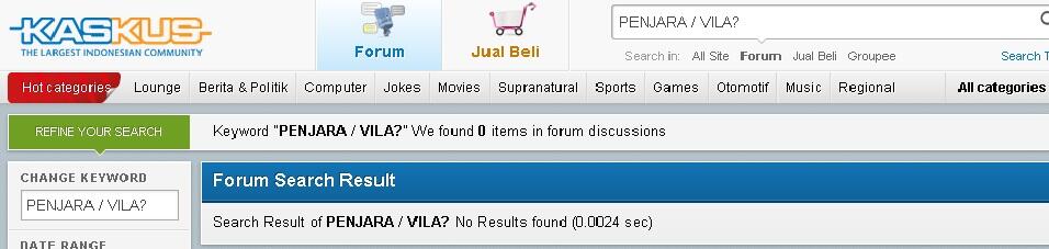 Penjara / Vila?
