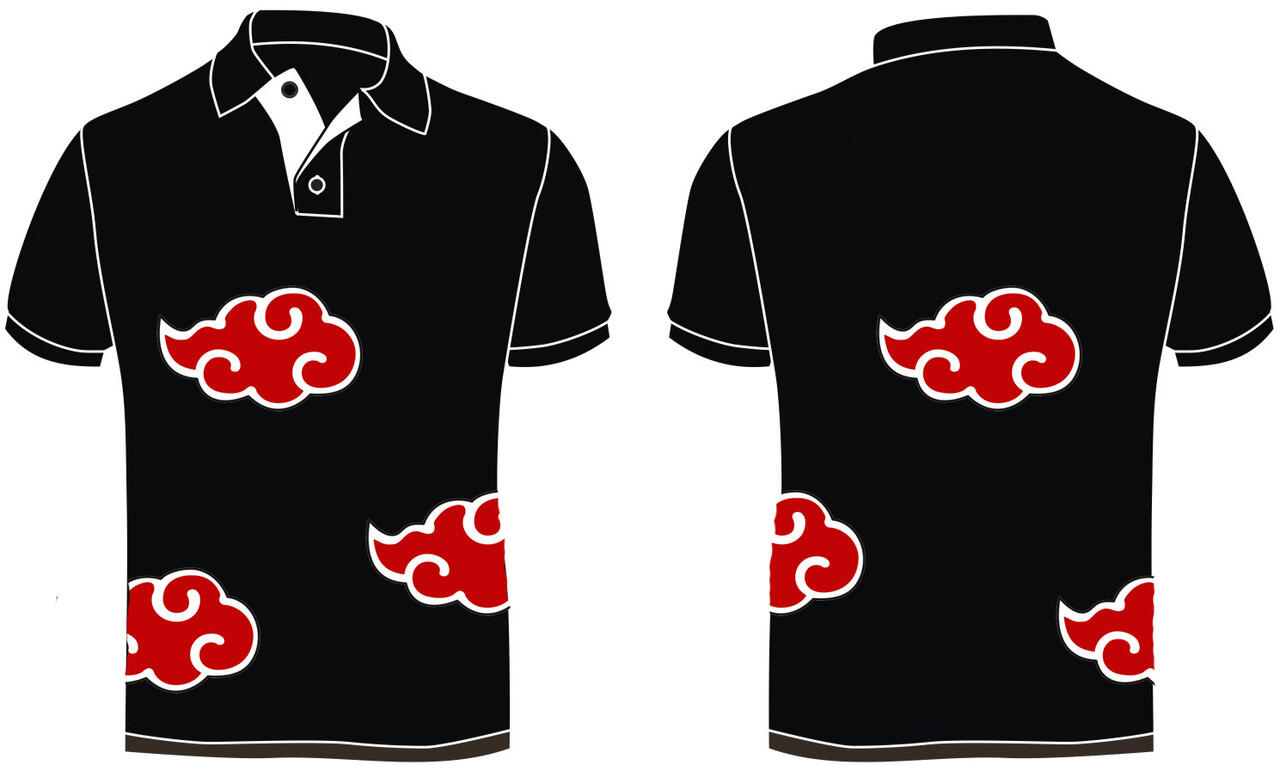 kaos/tshirt polo logo anime,one piece,naruto,kamen rider,kaos distro (aink shop)