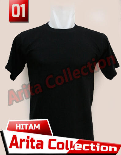 Kaos Polos Distro Bandung Murah Warna Hitam