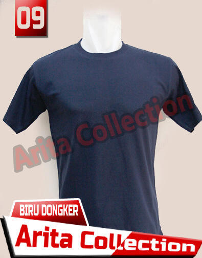 Kaos Polos Distro Bandung Murah Warna Biru Dongker