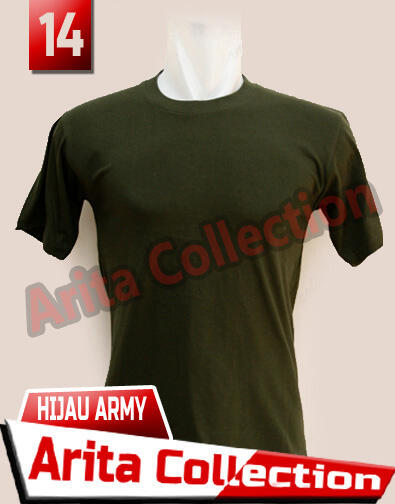 Kaos Polos Distro Bandung Murah Warna Hijau Army