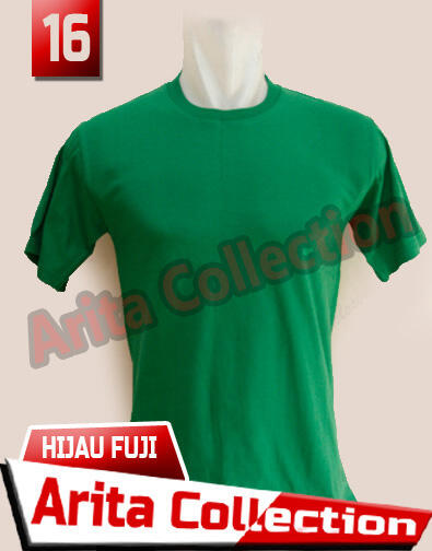 Kaos Polos Distro Bandung Murah Warna Hijau Fuji