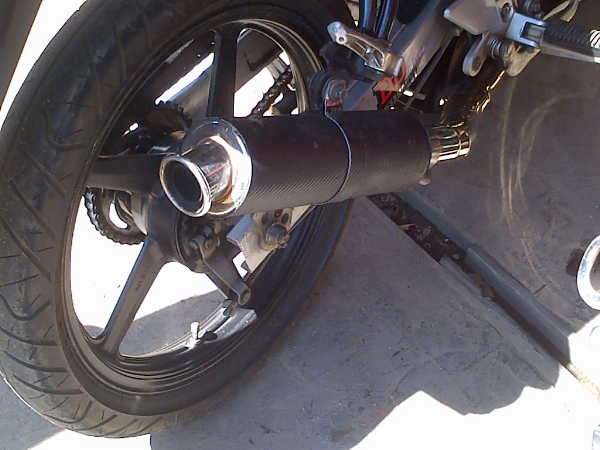 Custom Knalpot Ninja 250 R Full Carbon Silencer Slip On