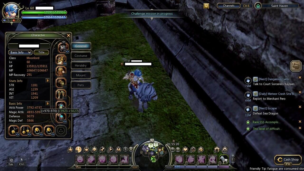 Jual Character Moonlord Level 50 Dragon Nest Sea Server Holywood