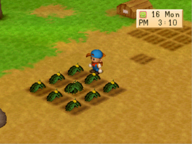 &#91;Help&#93; Cara menggambil Tanaman di tengah?&#91;Yang Main Harverst Moon PS 1, Masuk&#93;
