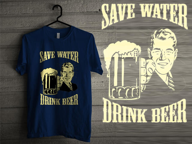 Save water drink beer tees. Pre order tanpa minimum order gan :D