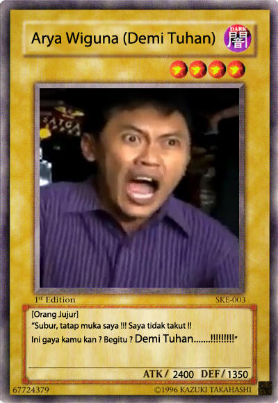 Postingan Newbie - YuGiOh Edisi Eyang subur 