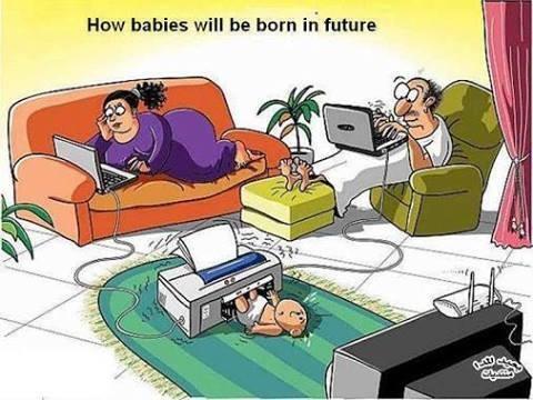 CARA PUNYA BAYI DIJAMAN GADGET DAN INTERNET