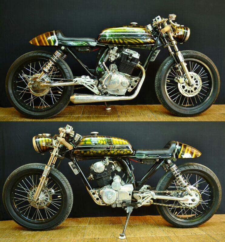 Dijual Caferacer kustom, mulus basic mesin glmax tapi sudah boreup tiger..