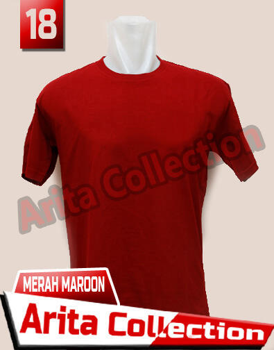 Kaos Polos Distro Bandung Murah Warna Merah Maroon