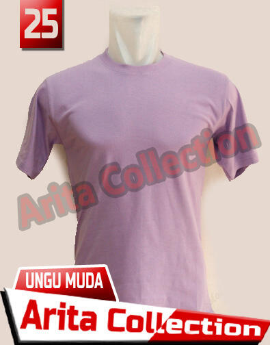 Kaos Polos Distro Bandung Murah Warna Ungu Muda