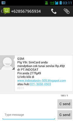 Kumpulan SMS penipuan