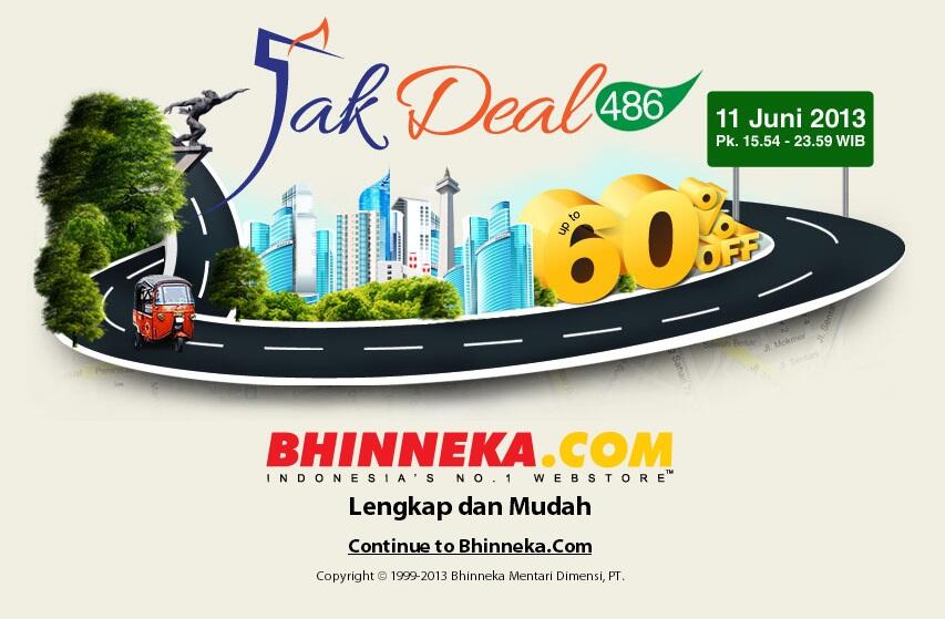 HUT DKI: Bhinneka.com gelar diskon s/d 60%