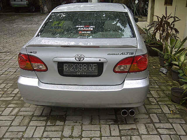 Terjual WTS Toyota Altis 2004 type J manual VVTi Silver 