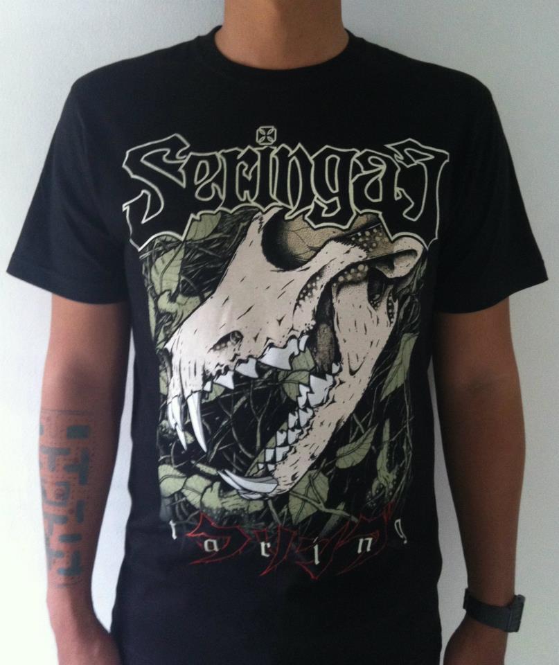 DIJUAL KAOS BAND SERINGAI COVER ALBUM TARING